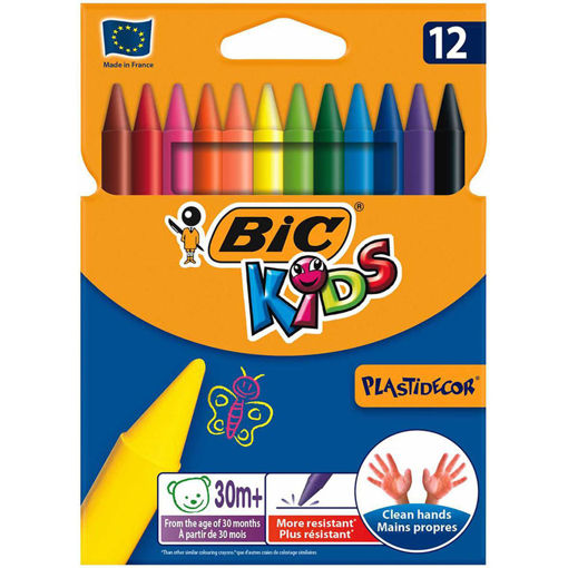 Picture of BIC KID PLASTIC CRAYONS X12